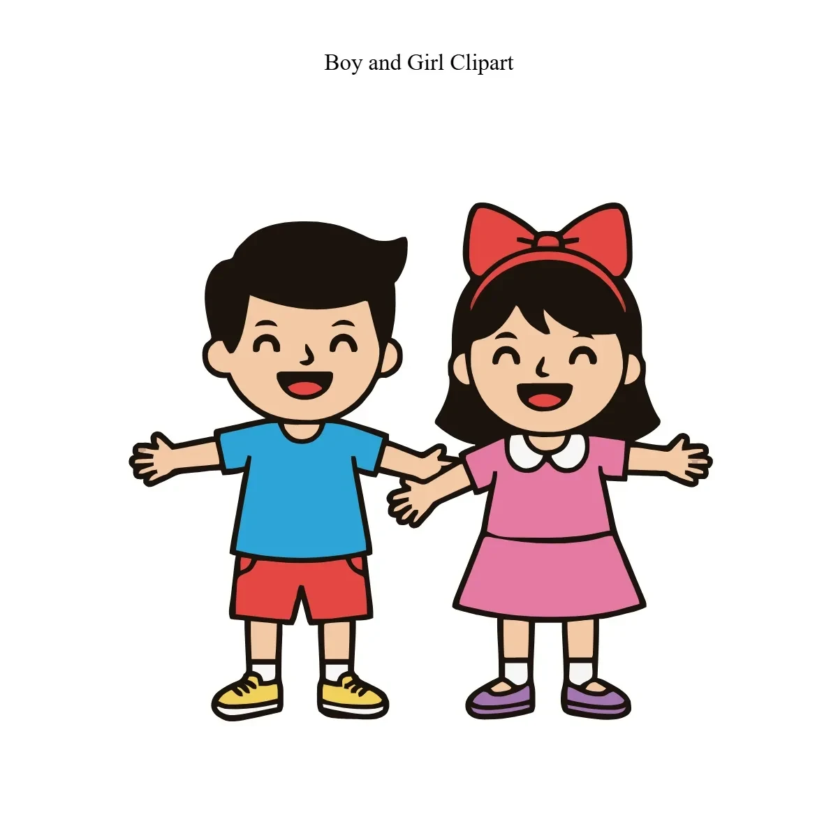 Free Boy and Girl Vector Clipart (PNG, SVG) to Edit Online