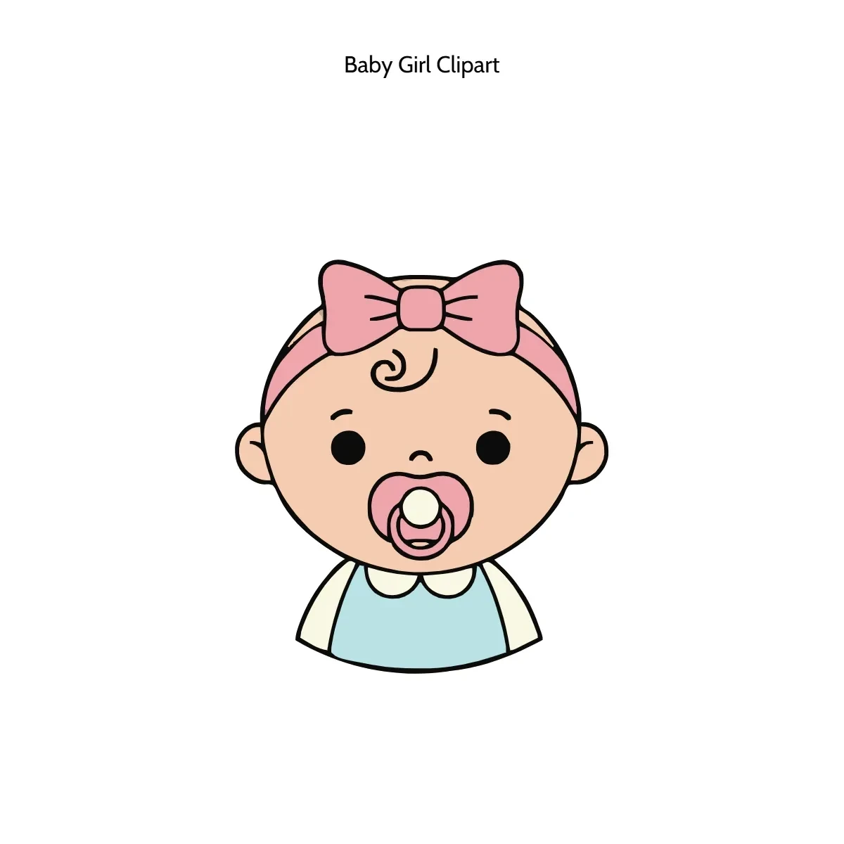 Free Baby Girl Vector Clipart (PNG, SVG) to Edit Online