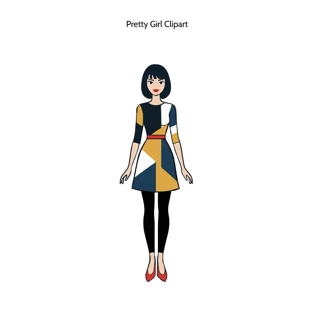 Free Pretty Girl Vector Clipart (PNG, SVG) to Edit Online