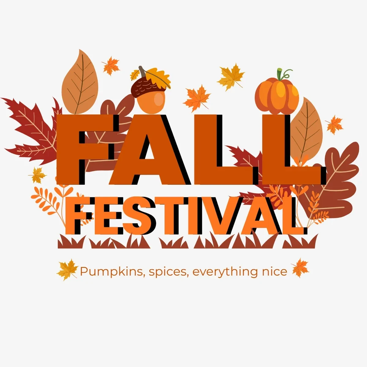 Free Fall Festival Clip Art Template to Edit Online