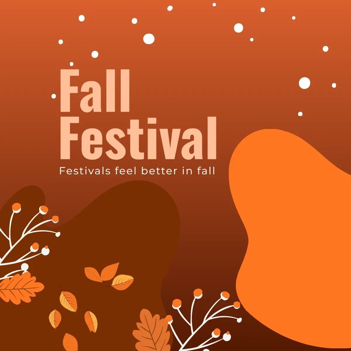 Free Fall Festival Background Clip Art Template to Edit Online
