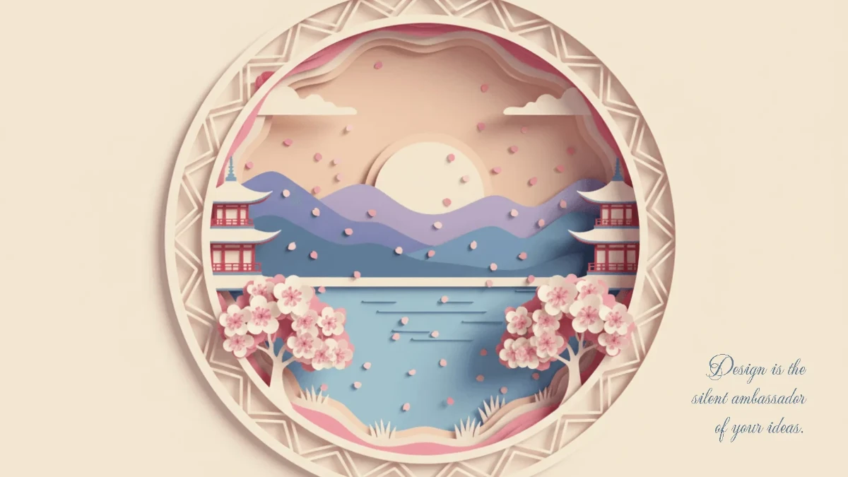 Free Aesthetic Paper Cut Background Template to Edit Online