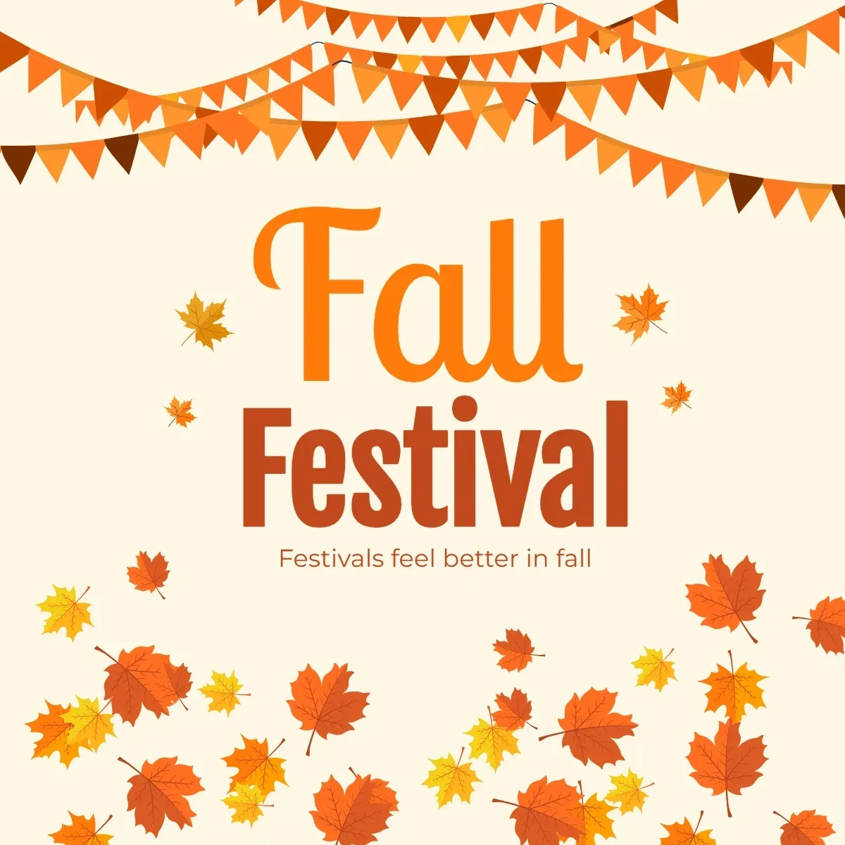 Free Fall Festival Leaf Clip Art Template to Edit Online