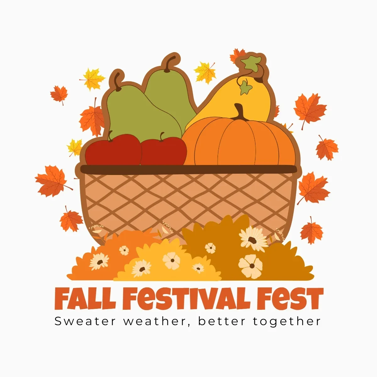 Free Fall Festival Fest Clip Art Template to Edit Online