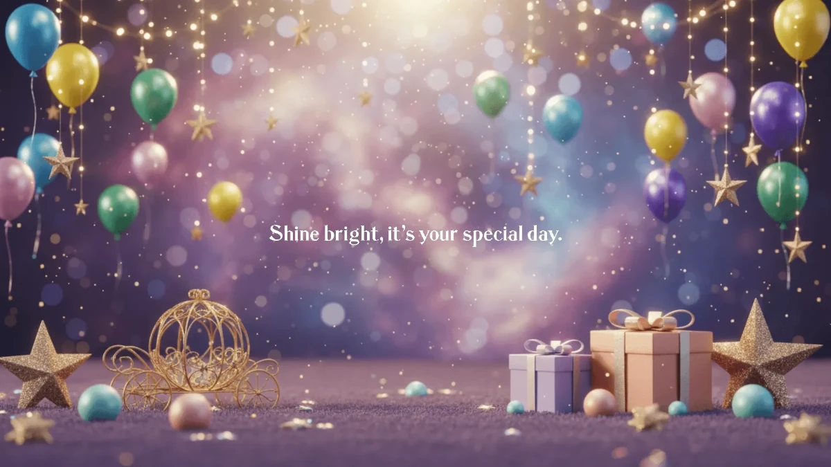 Free Glitter Birthday Background Template to Edit Online