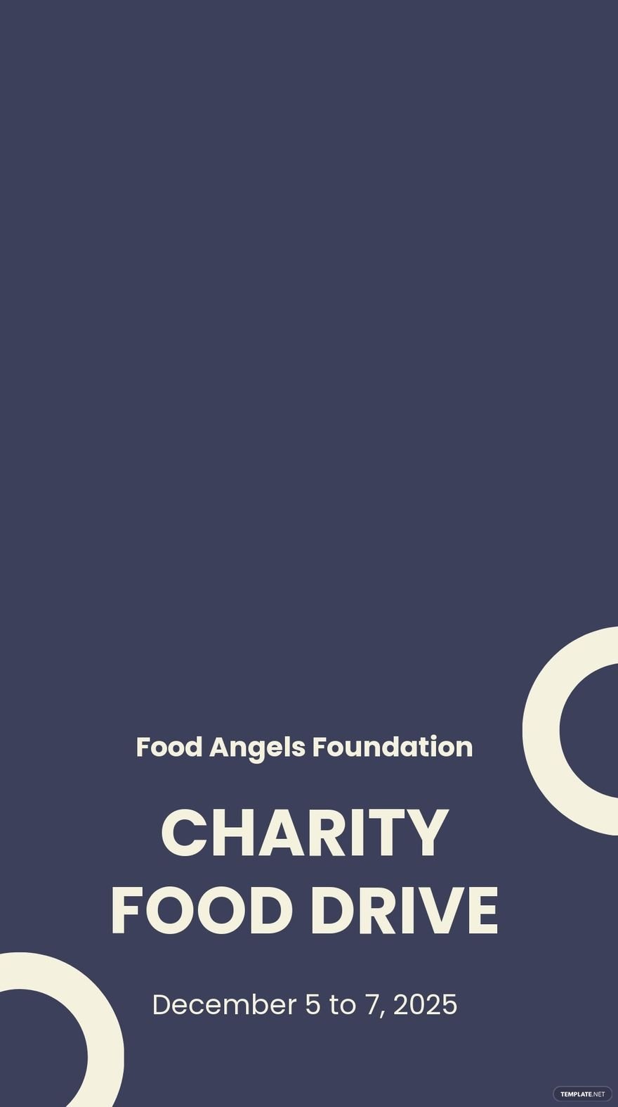 Charity Food Drive Snapchat Geofilter Template