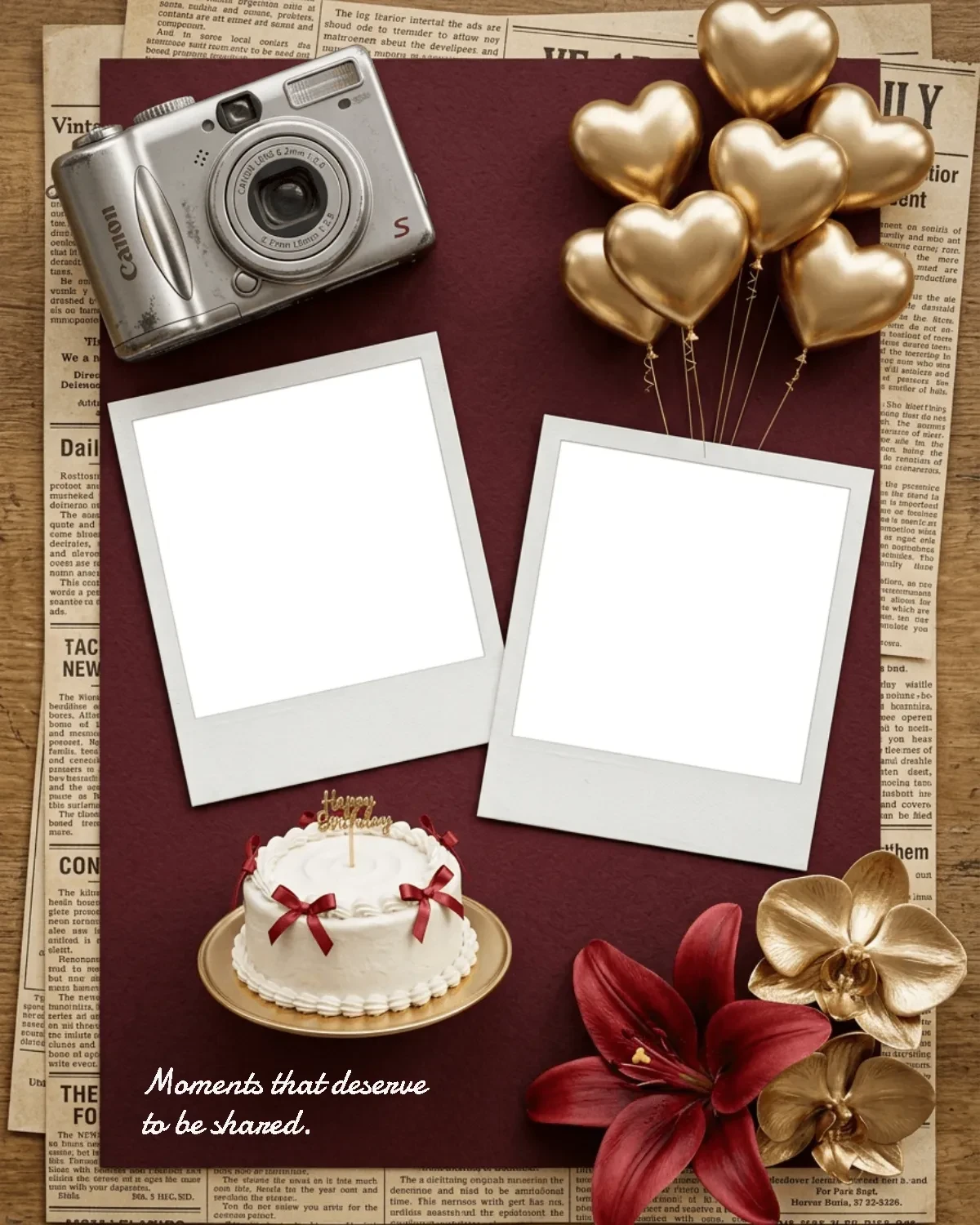 Free Birthday Story Background Template to Edit Online