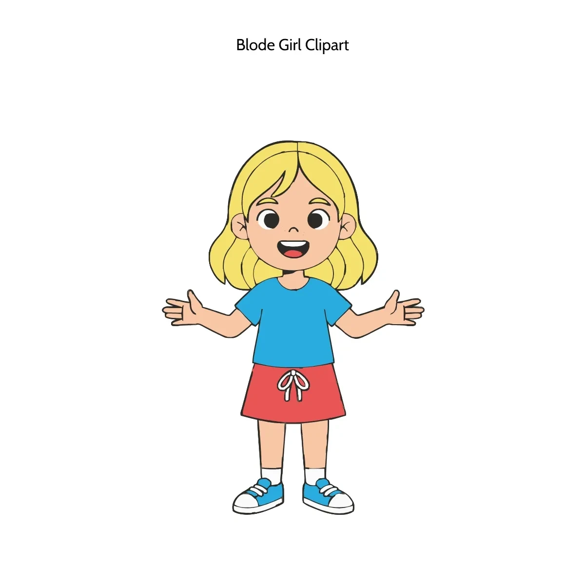 Free Blode Girl Vector Clipart (PNG, SVG) to Edit Online