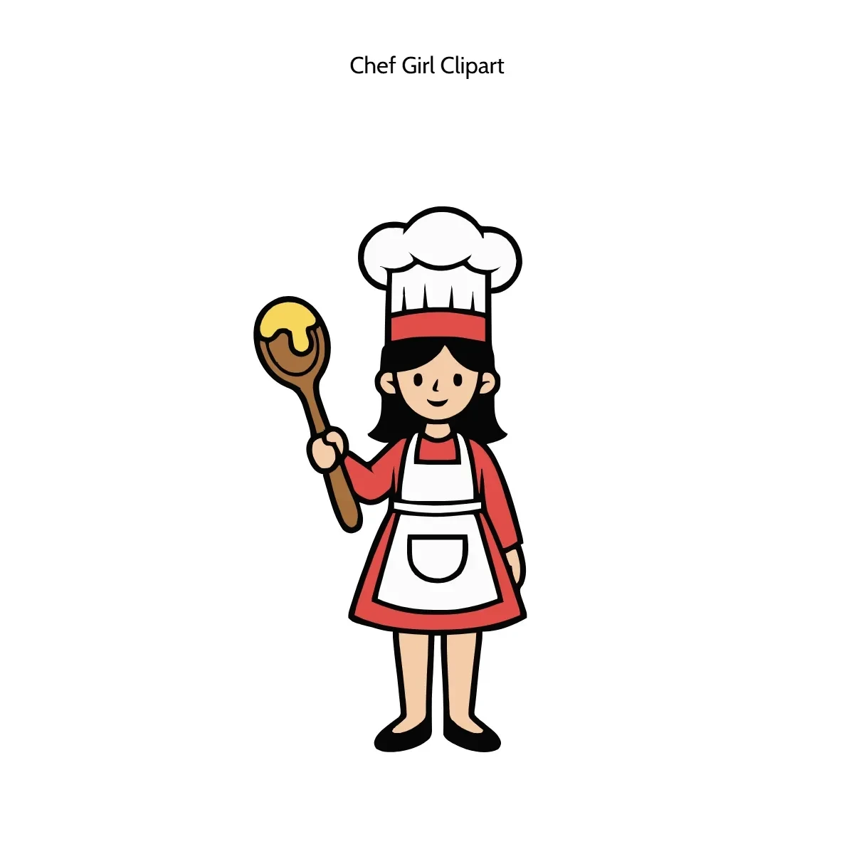 Free Chef Girl Vector Clipart (PNG, SVG) to Edit Online