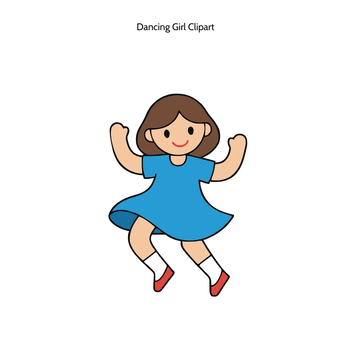 Free Dancing Girl Vector Clipart (PNG, SVG) to Edit Online