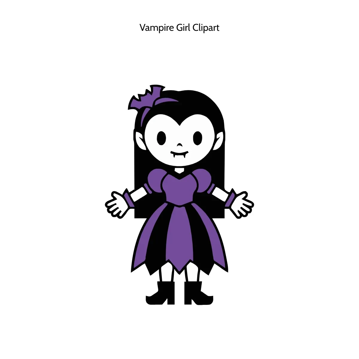 Free Vampire Girl Clipart Template to Edit Online