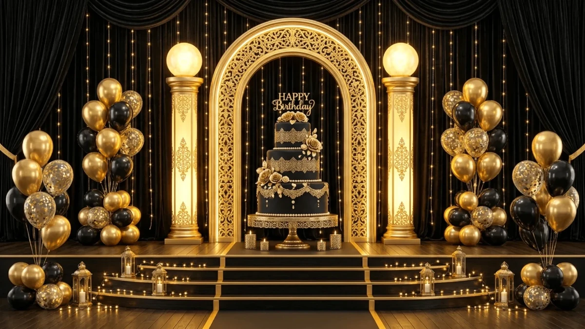 Free Luxury Birthday Background Template to Edit Online