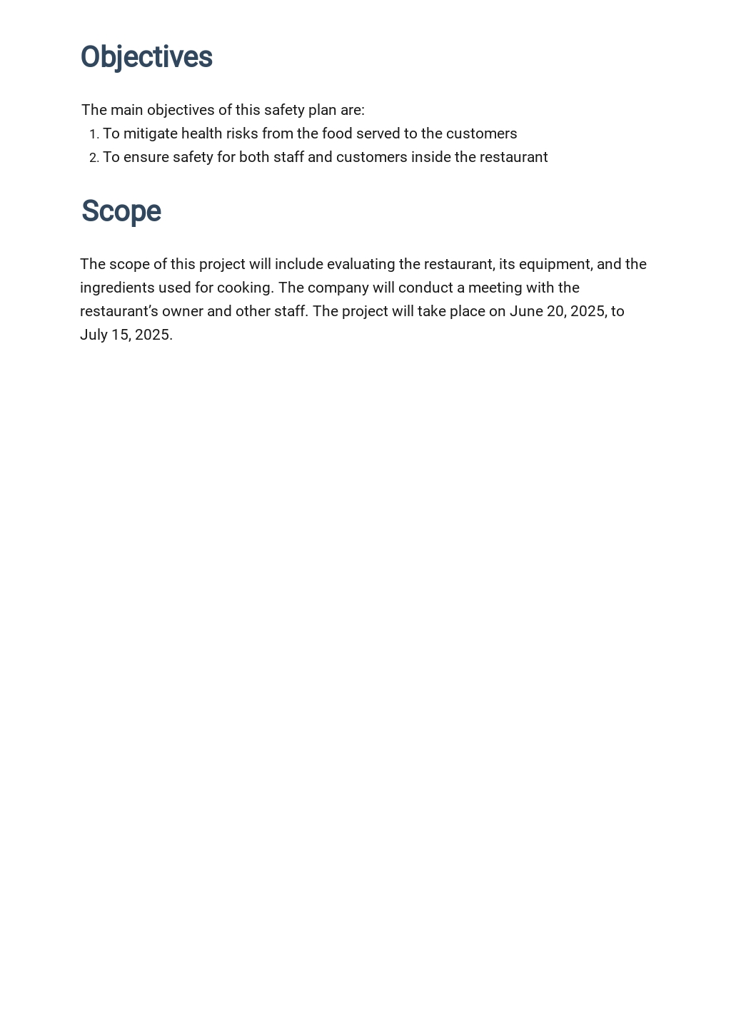 FREE Health and Safety Manual Template PDF Word Google Docs