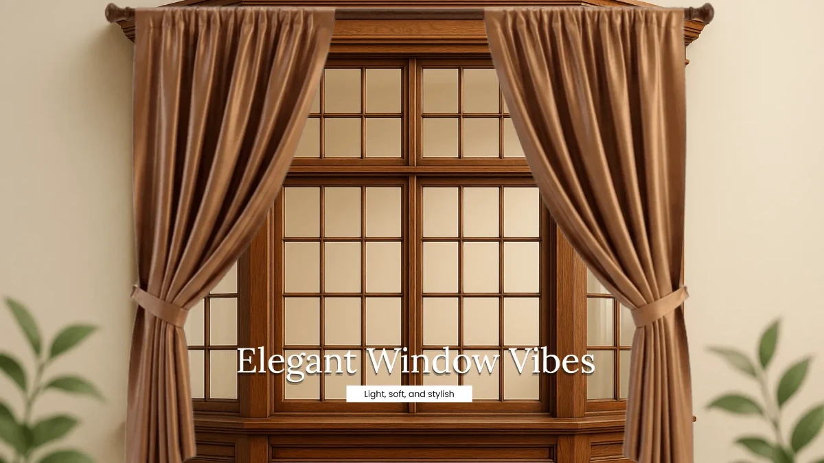 Free Aesthetic Curtain Home Decor Background Template to Edit Online