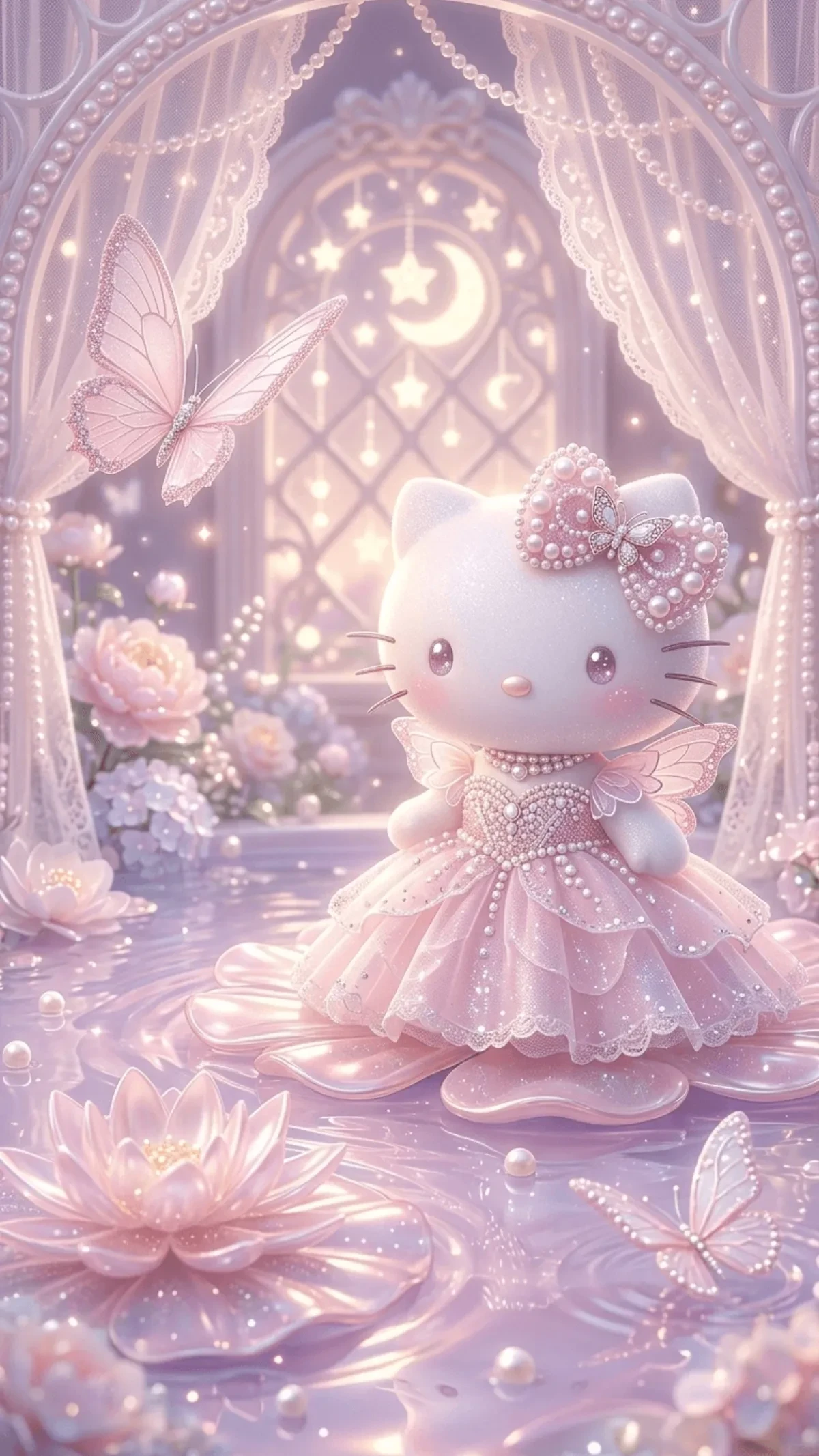 Free Soft Girl Hello Kitty Wallpaper Template to Edit Online
