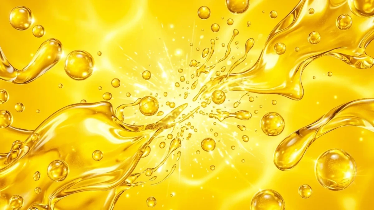 Free Glossy Yellow Liquid Background Template to Edit Online