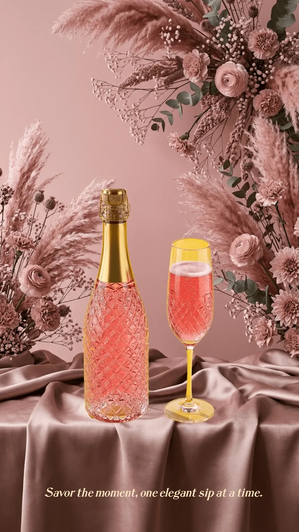 Free Elegant Wine Glass Background Template to Edit Online