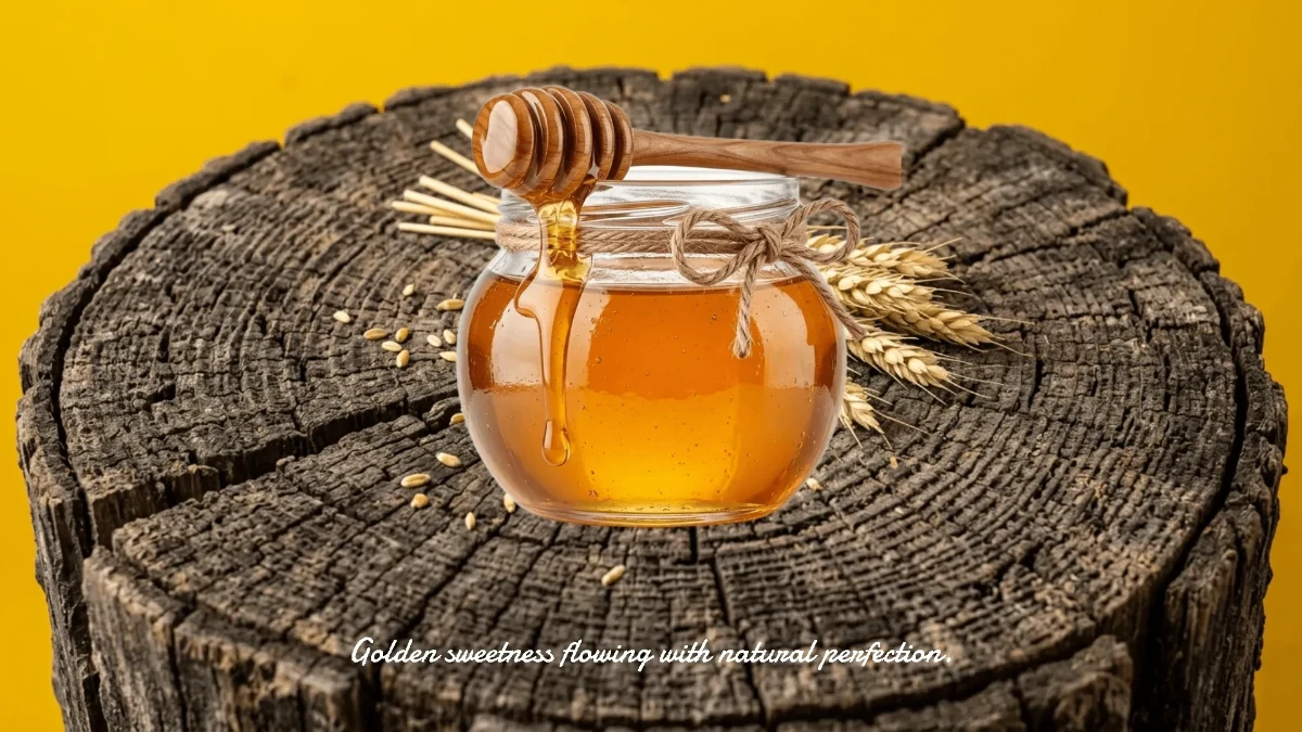 Free Golden Honey Drip Background Template to Edit Online