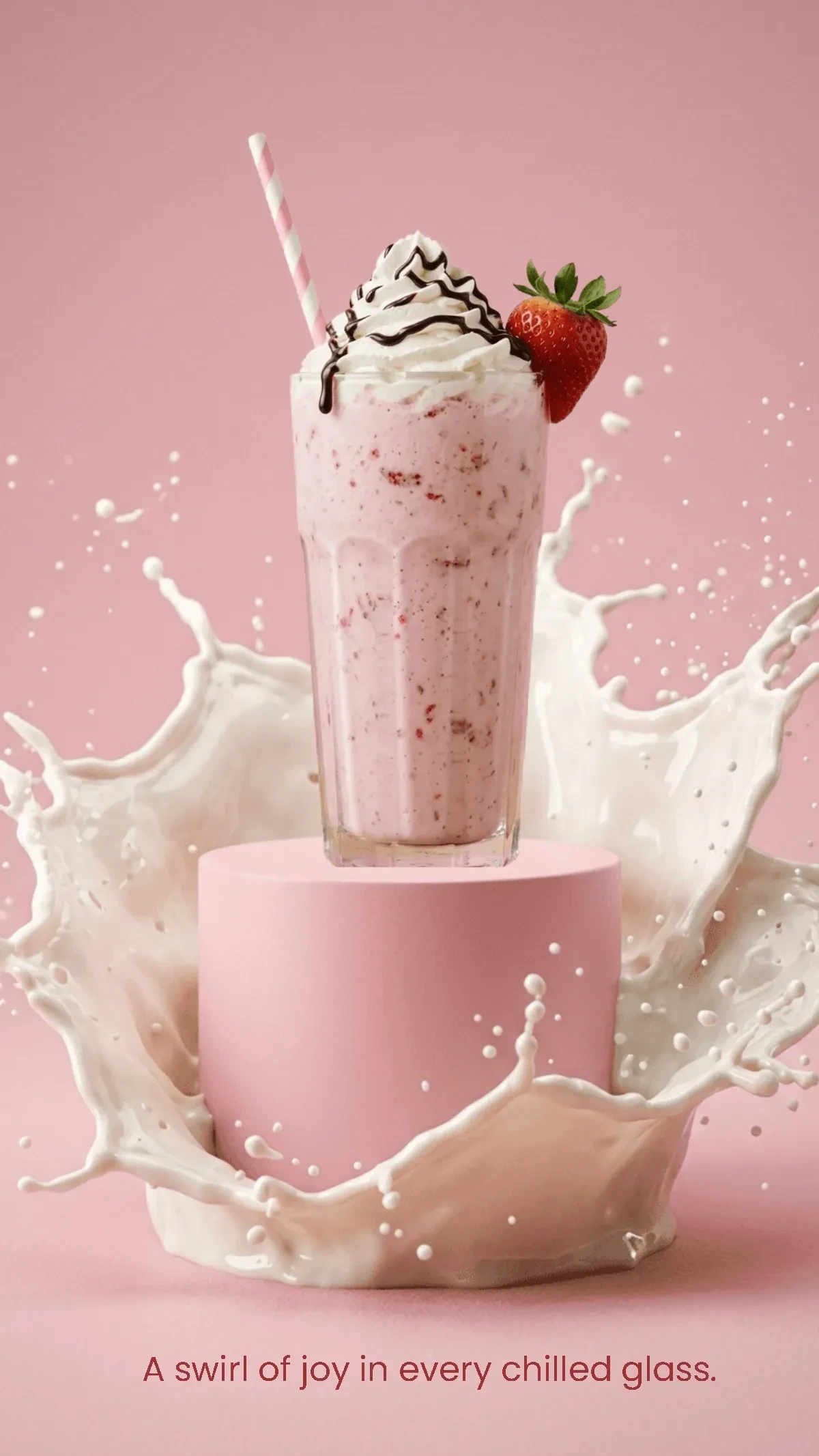 Free Creamy Milkshake Swirl Background Template to Edit Online