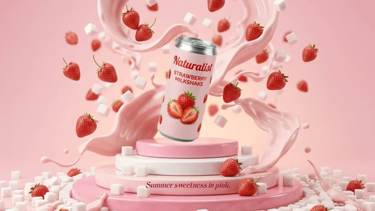 Free Soft Pink Strawberry Background Template to Edit Online