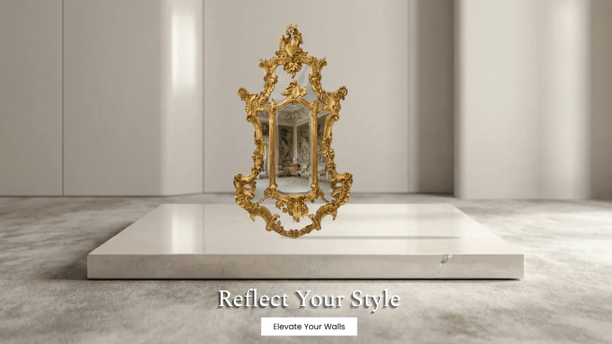 Free Elegant Mirror Home Decor Background Template to Edit Online