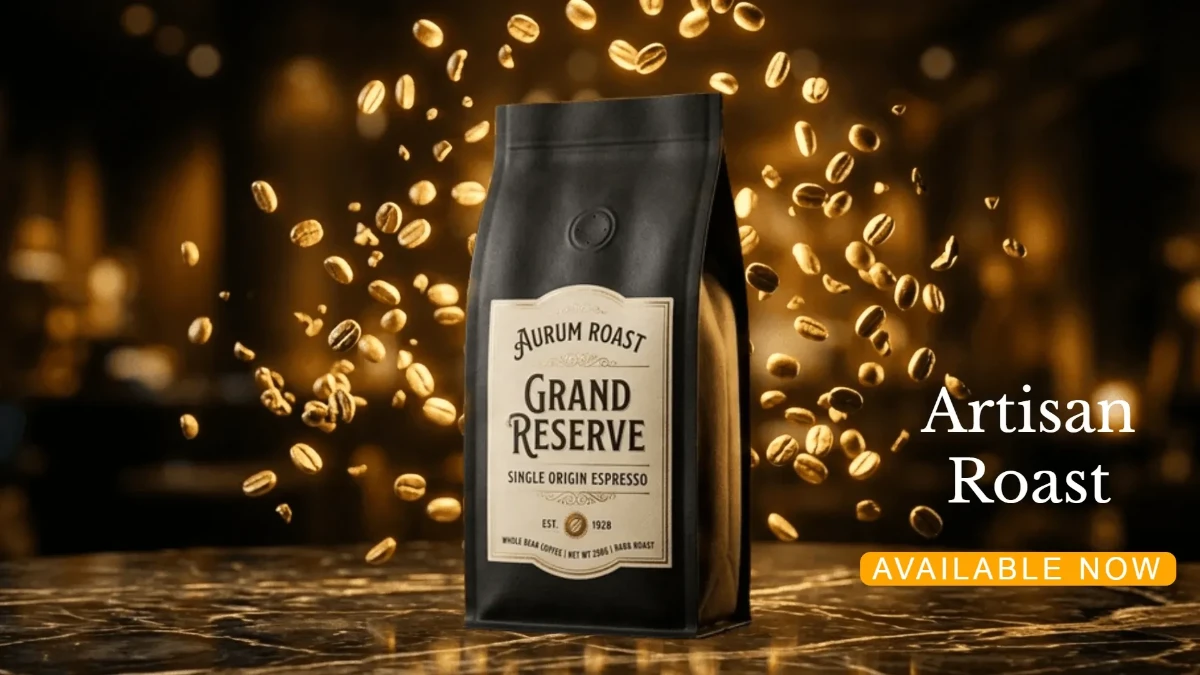 Free Dark Moody Coffee Beans Background Template to Edit Online