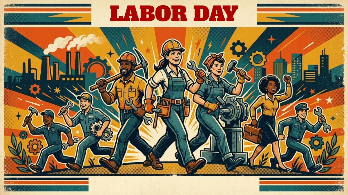 Free Retro Workers Labor Day Background Template to Edit Online Free Retro Workers Labor Day Background Template to Edit Online