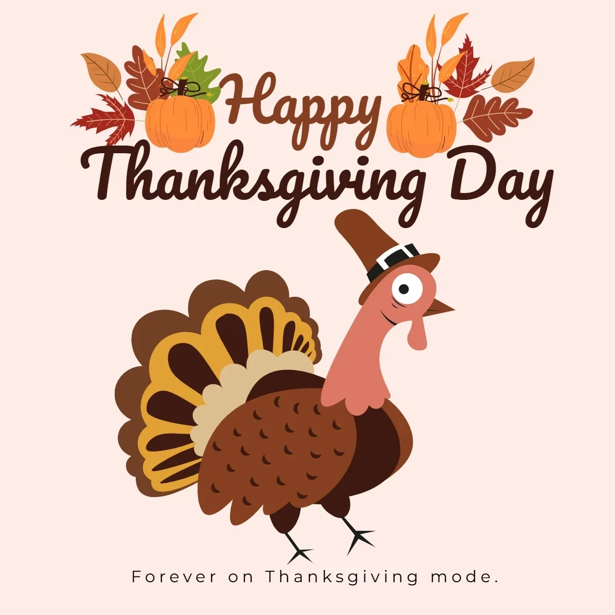Free Thanksgiving Day Flat Clip Art Template to Edit Online
