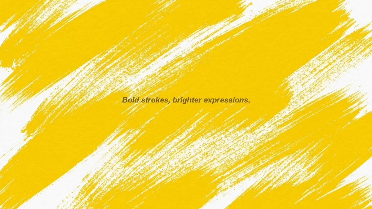 Free Yellow Brush Stroke Background Template to Edit Online