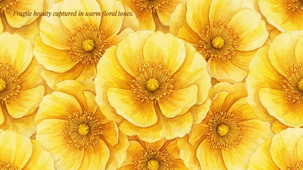 Free Delicate Yellow Petal Background Template to Edit Online