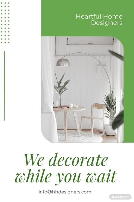 Home Decoration Pinterest Ad Template