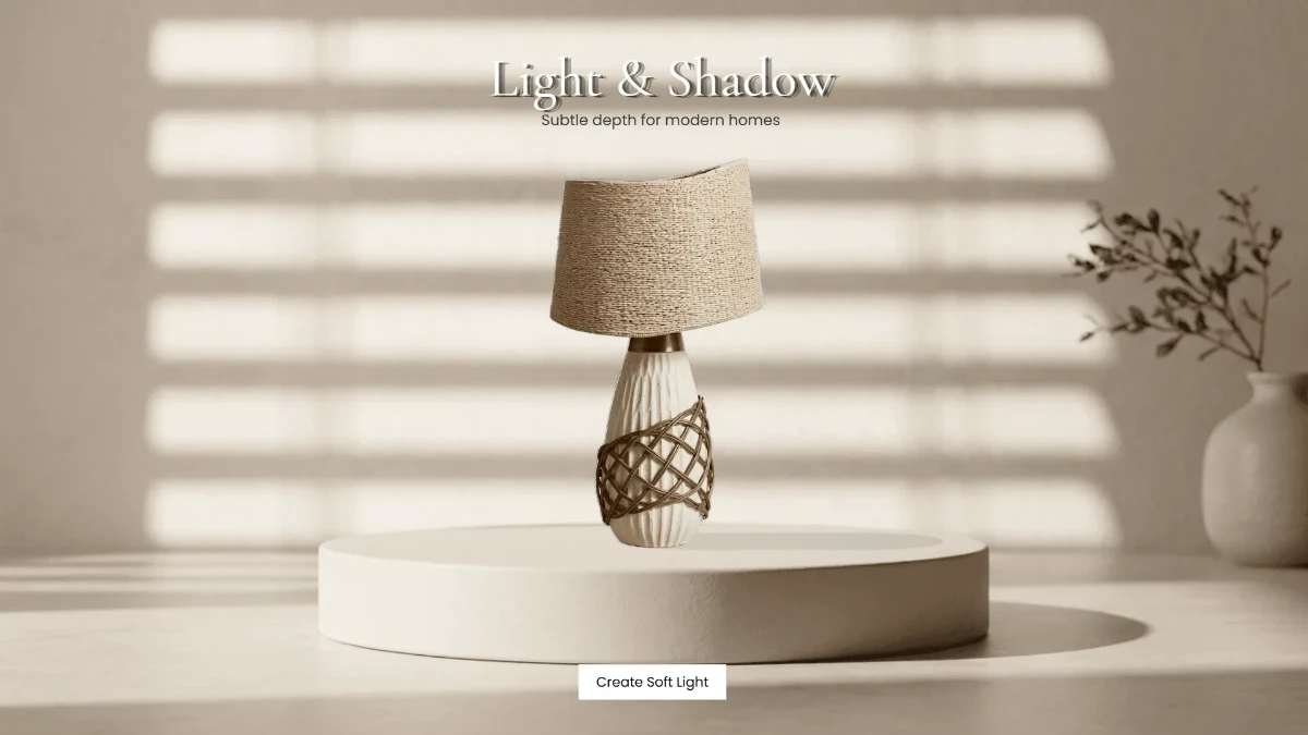 Free Soft Shadow Home Decor Background Template to Edit Online