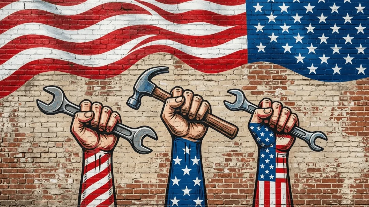 Free Patriotic Labor Day Background Template to Edit Online