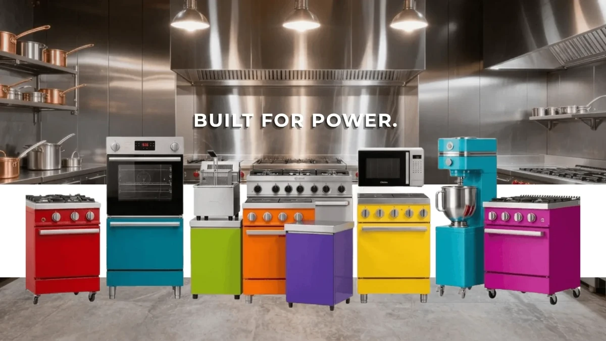 Free Industrial Kitchen Appliance Background Template to Edit Online