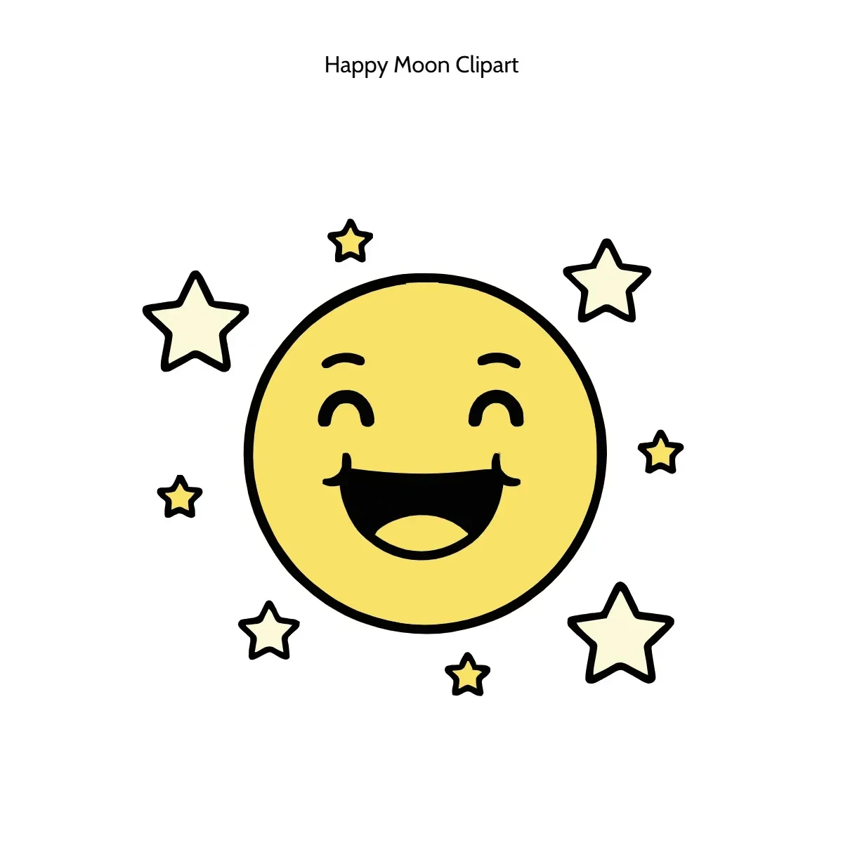 Free Happy Moon Vector Clipart (PNG, SVG) to Edit Online Free Happy Moon Vector Clipart (PNG, SVG) to Edit Online