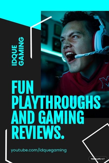 Gaming Pinterest Ad Template