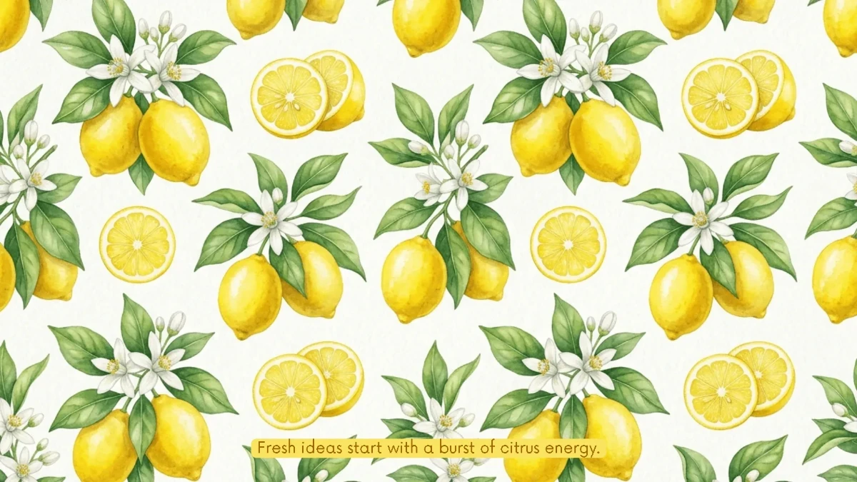 Free Fresh Citrus Yellow Background Template to Edit Online