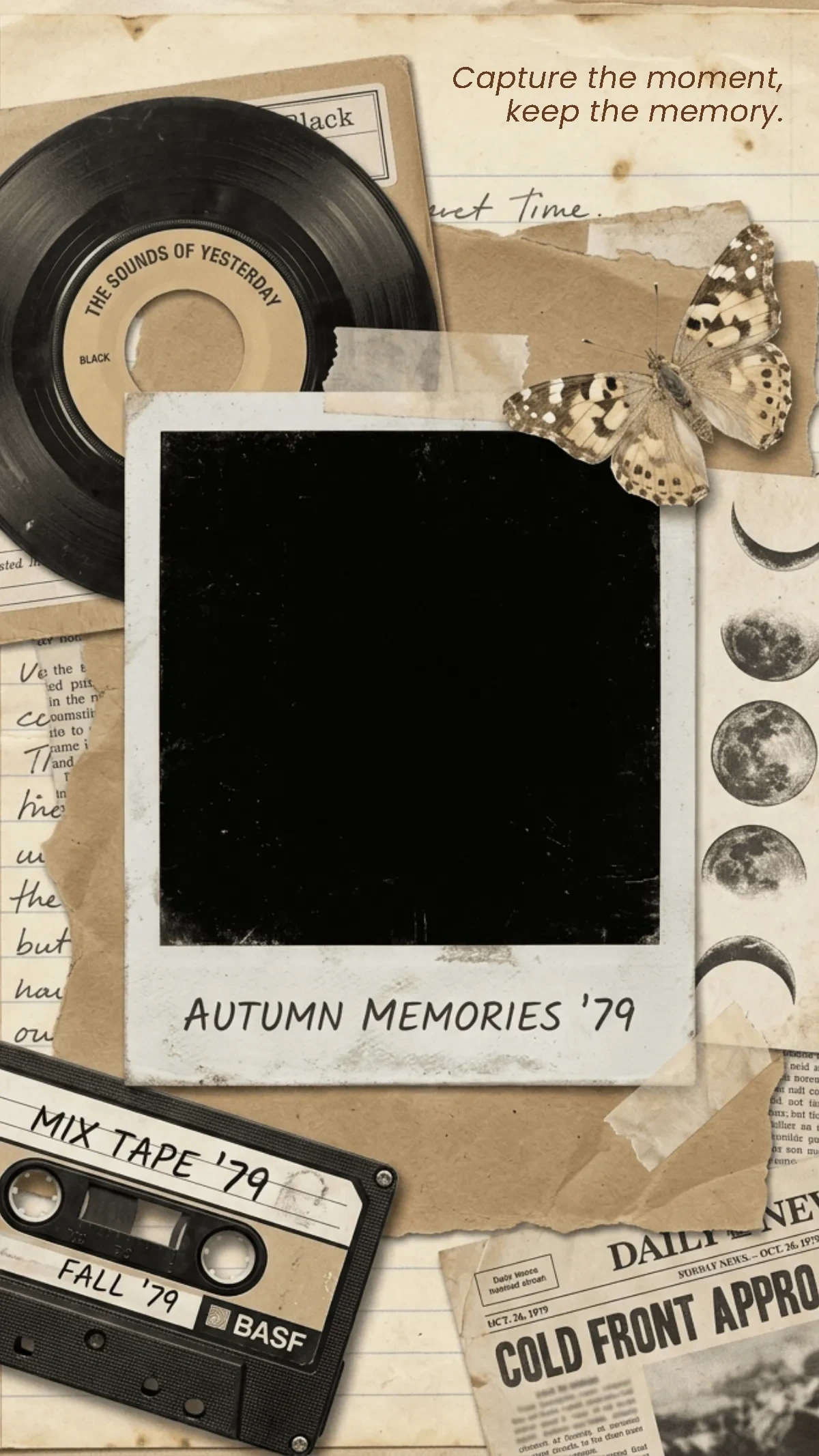 Free Retro Polaroid Vintage Background Template to Edit Online Free Retro Polaroid Vintage Background Template to Edit Online