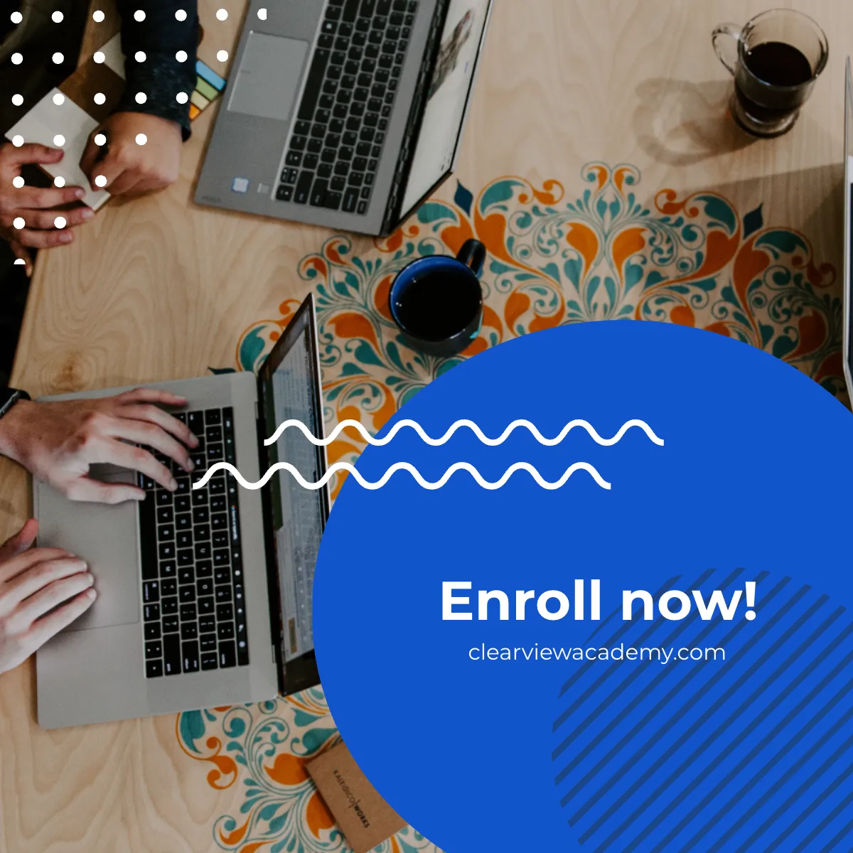 Free Online Course Facebook Carousel Ad Template to Edit Online