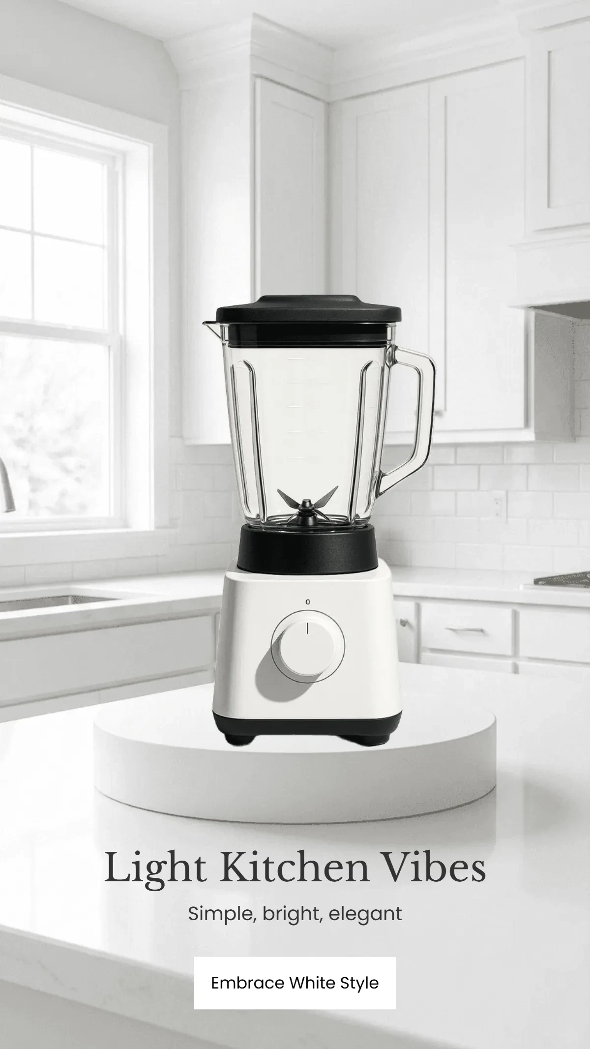 Free White Kitchen Appliance Background Template to Edit Online