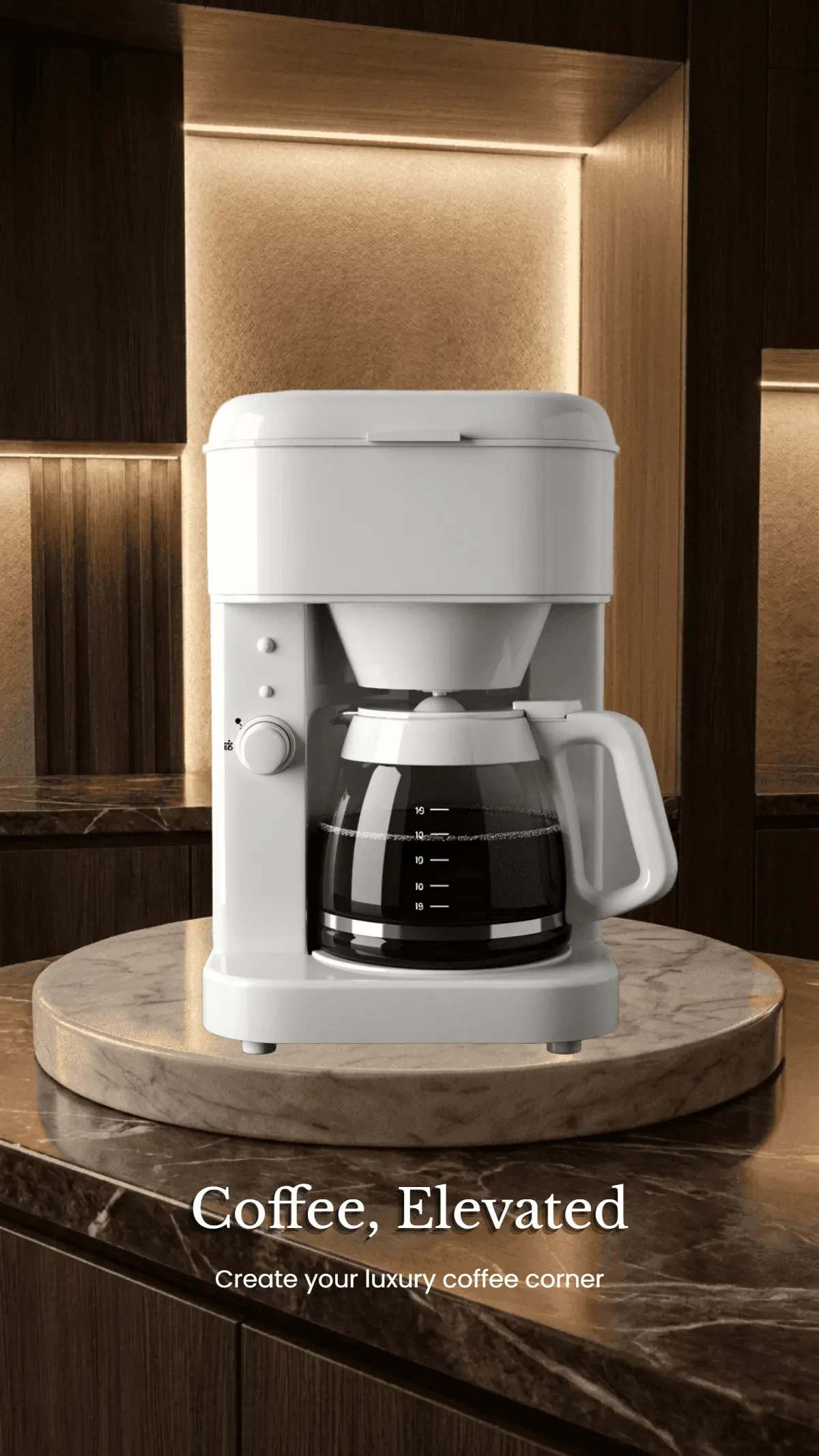 Free Luxury Coffee Station Background Template to Edit Online