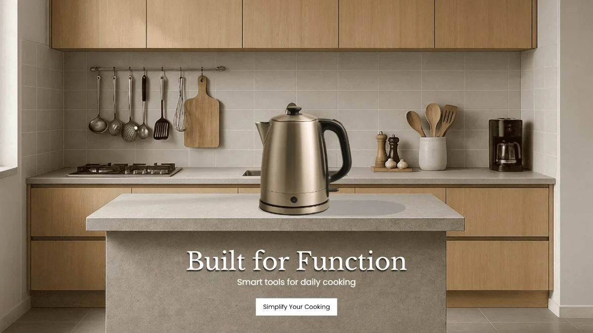 Free Functional Kitchen Appliance Background Template to Edit Online