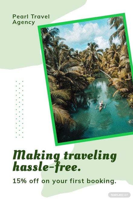 Travel Agency Pinterest Ad Template