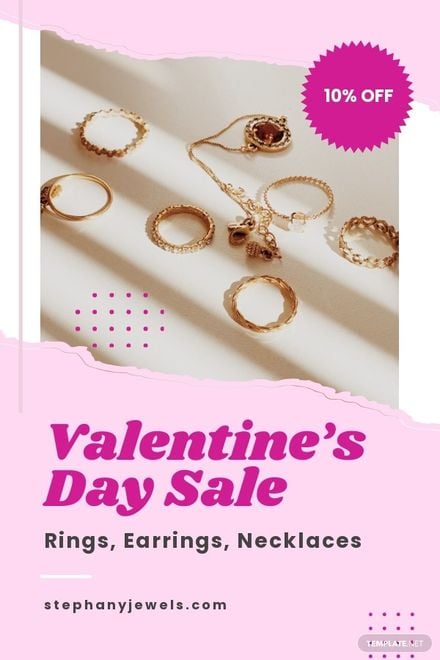 Free Jewelry Pinterest Ad Template