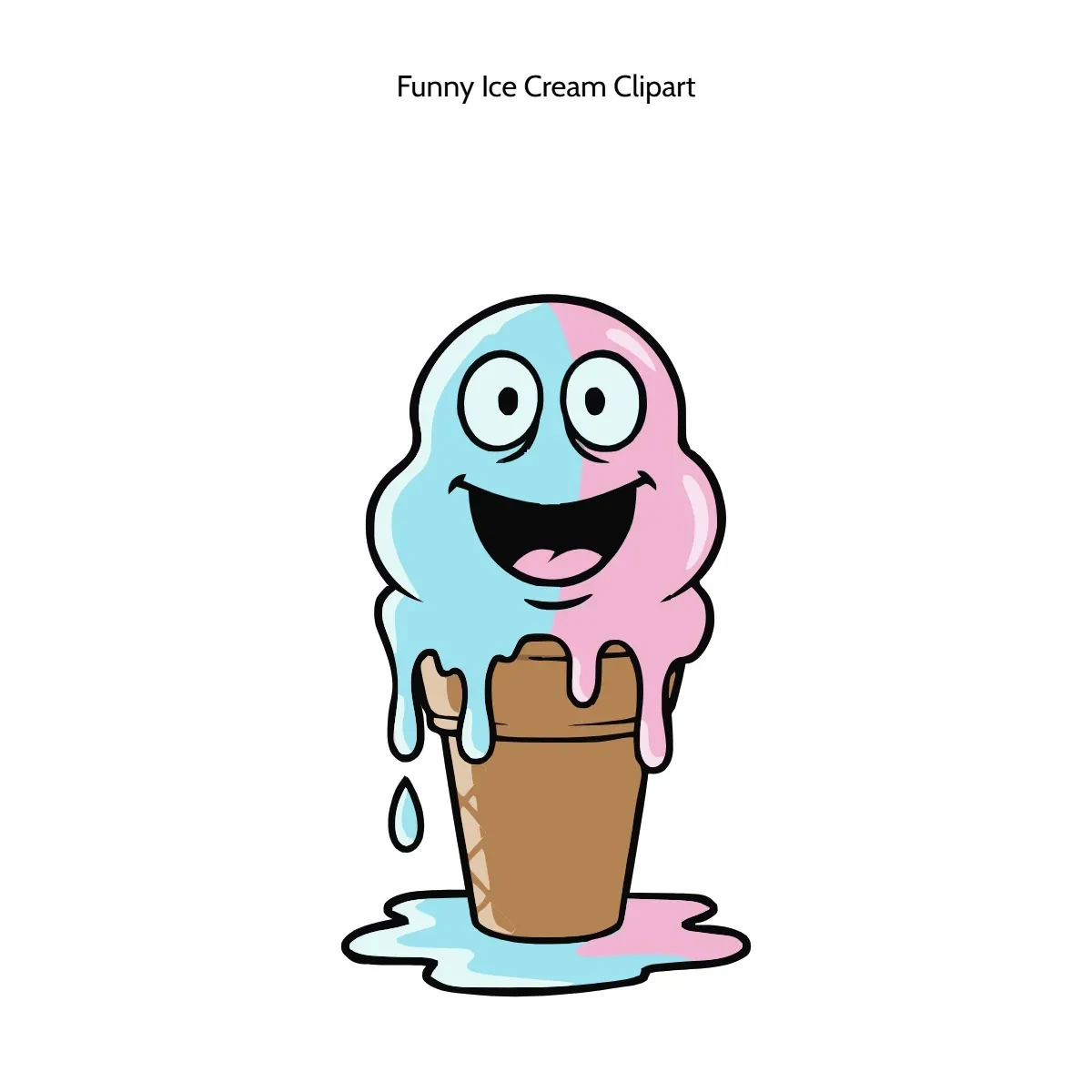 Free Funny Ice Cream Clipart Template to Edit Online