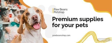 Free Pet Supplies Facebook Cover Template