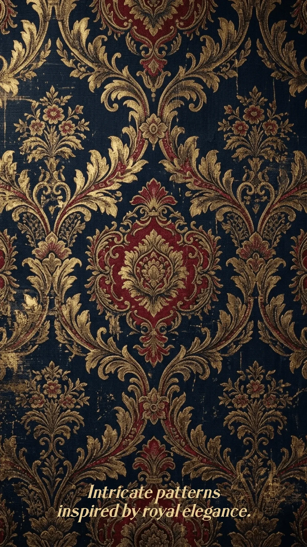 Free Vintage Damask Pattern Background Template to Edit Online