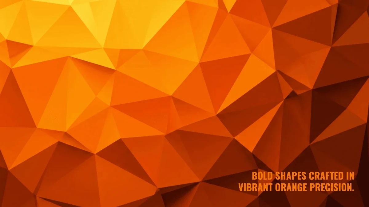 Free Geometric Orange Background Template to Edit Online
