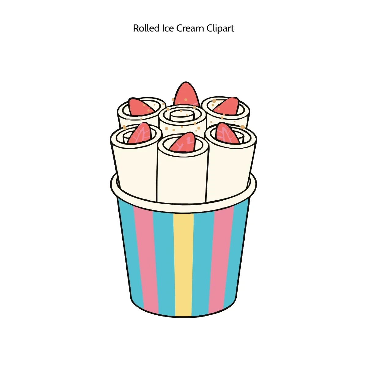 Free Rolled Ice Cream Vector Clipart (PNG, SVG) to Edit Online Free Rolled Ice Cream Vector Clipart (PNG, SVG) to Edit Online