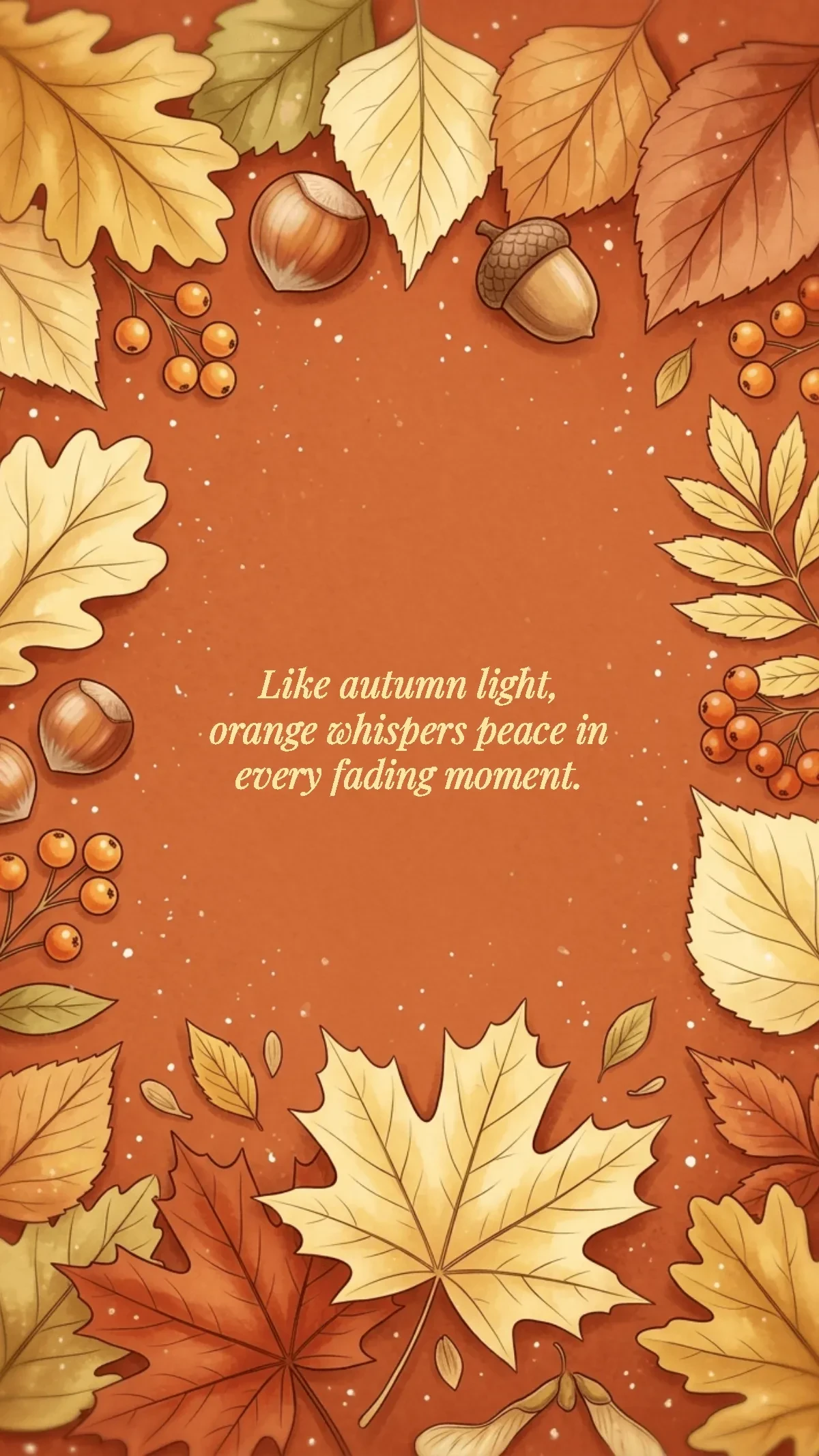 Free Autumn Orange Background Template to Edit Online